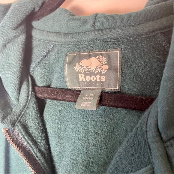 Vintage Roots Canada Athletic Hoodie Green - Picture 6 of 7
